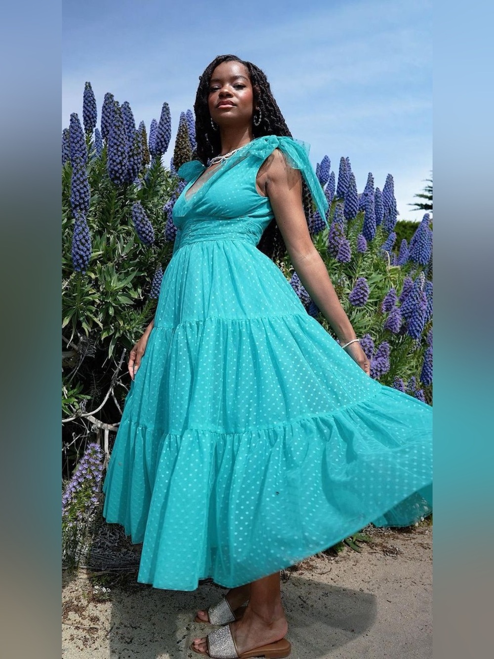 JessaKae teal Jeanne maxi dress size XL
